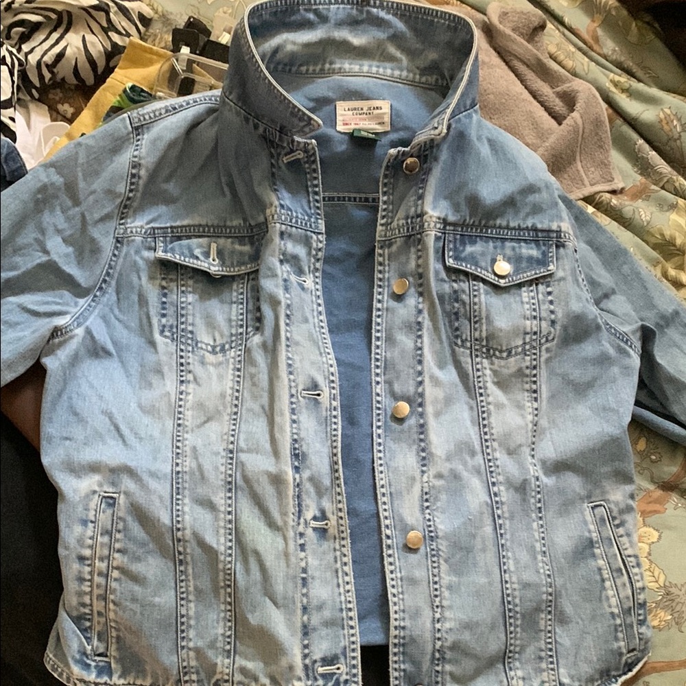 Ralph Lauren Blue Denim Jean Jacket Classic Style